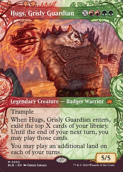 Hugs, Grisly Guardian, carte 333 de Bloomburrow