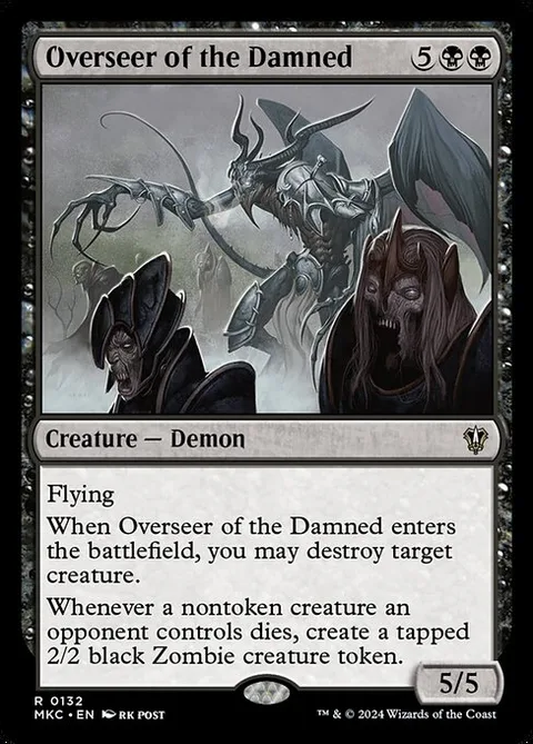 Overseer of the Damned, carte 132 de Murders at Karlov Manor Commander