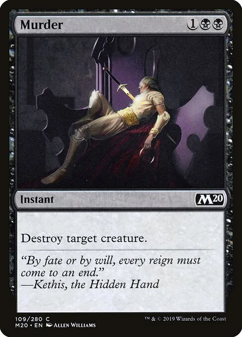Murder, card 109 from Core Set 2020