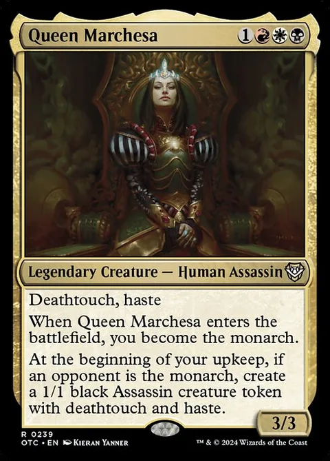 Queen Marchesa, card 239 from Outlaws of Thunder Junction Commander