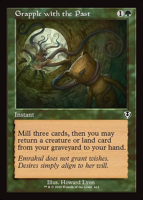 Grapple with the Past, card 412 from Innistrad Remastered