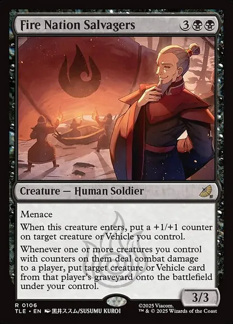 Fire Nation Salvagers, card 106 from Avatar: The Last Airbender Eternal