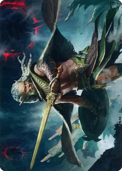 Serpent-Blade Assailant // Serpent-Blade Assailant, card 40 from March of the Machine Art Series