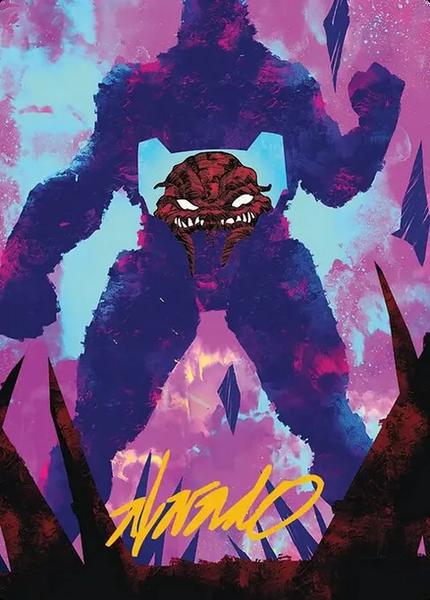 Krang, Utrom Warlord // Krang, Utrom Warlord, card 21 from Teenage Mutant Ninja Turtles Art Series