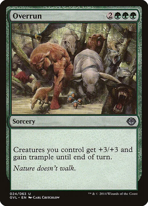 Overrun, card 24 from Duel Decks Anthology: Garruk vs. Liliana