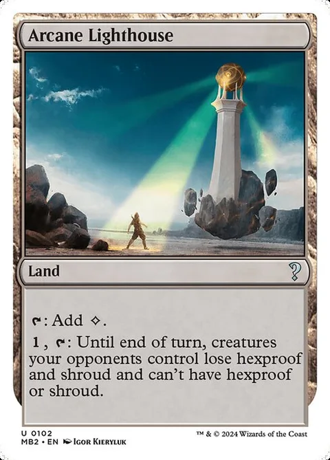 Arcane Lighthouse, card 102 from Mystery Booster 2