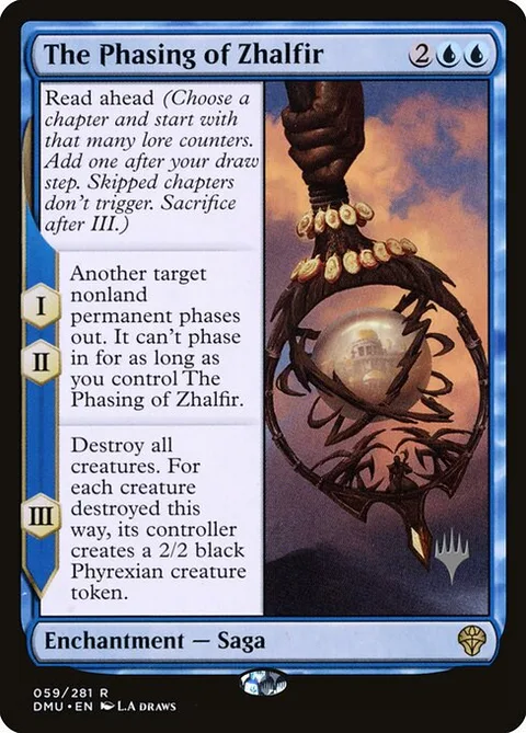 The Phasing of Zhalfir, card 59p from Dominaria United Promos