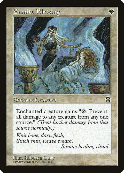 Samite Blessing, card 13 from Stronghold