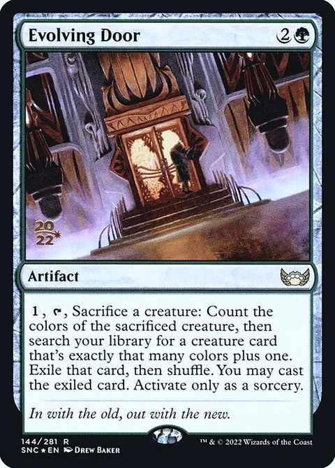 Evolving Door, card 144s from Streets of New Capenna Promos