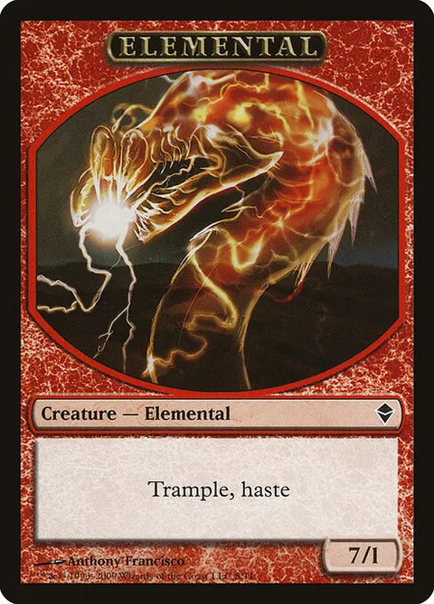 Elemental, carte 8 de Zendikar Tokens