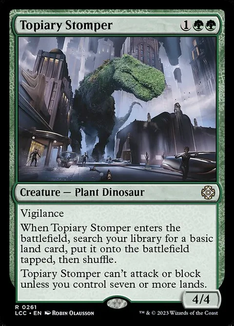Topiary Stomper, carte 261 de The Lost Caverns of Ixalan Commander