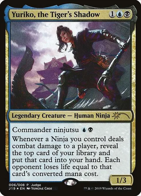 Yuriko, the Tiger's Shadow, card 6 from Judge Gift Cards 2019