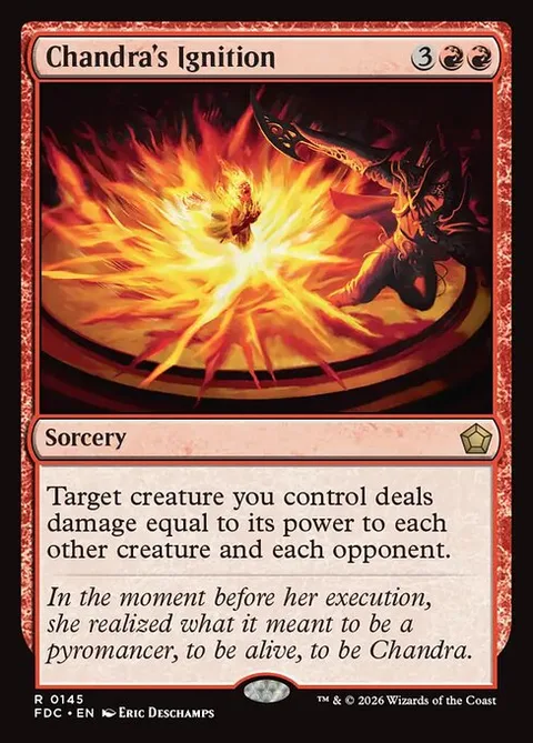 Chandra's Ignition, carte 145 de Foundations Commander
