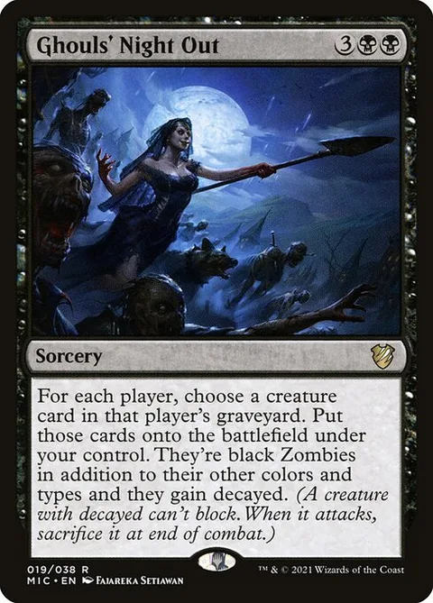 Ghouls' Night Out, card 19 from Midnight Hunt Commander