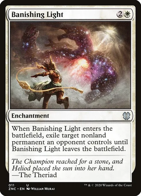 Banishing Light, card 11 from Zendikar Rising Commander