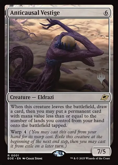 Anticausal Vestige, card 1p from Edge of Eternities Promos