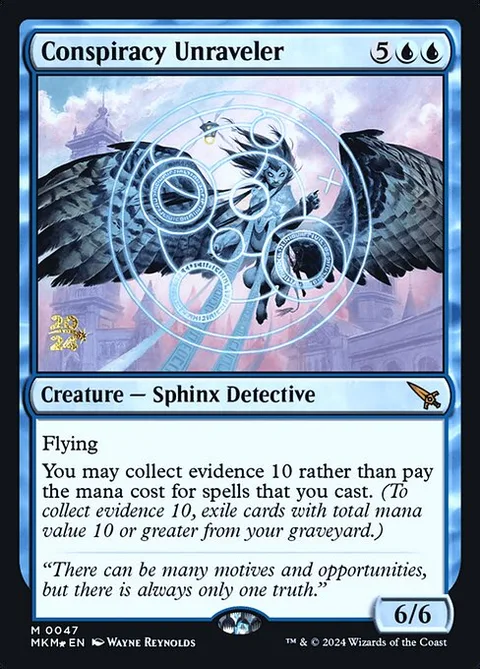 Conspiracy Unraveler, card 47s from Murders at Karlov Manor Promos