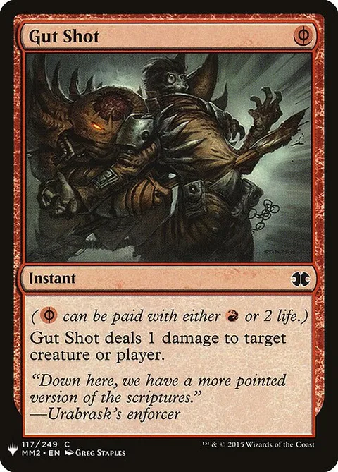 Gut Shot, card MM2-117 from The List