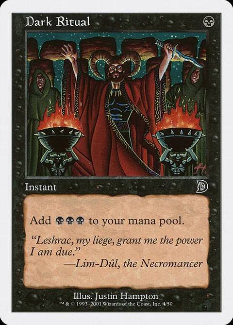Dark Ritual, card 4 from Deckmasters