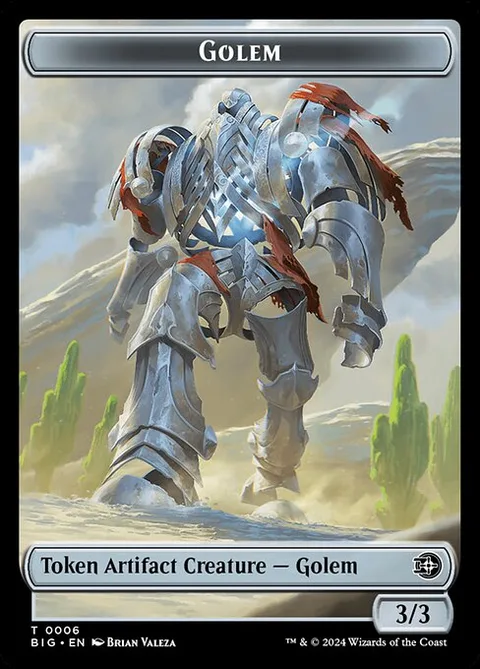 Golem, card 6 from The Big Score Tokens