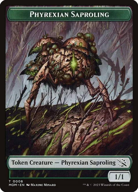 Phyrexian Saproling, carte 8 de March of the Machine Tokens