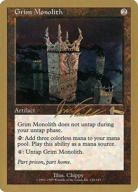 Grim Monolith, card jf126 from World Championship Decks 2000