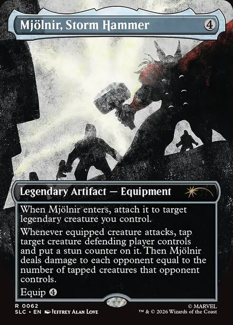 Mjölnir, Storm Hammer, card 62 from Secret Lair Countdown
