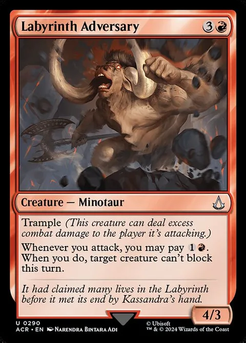 Labyrinth Adversary, card 290 from Assassin's Creed