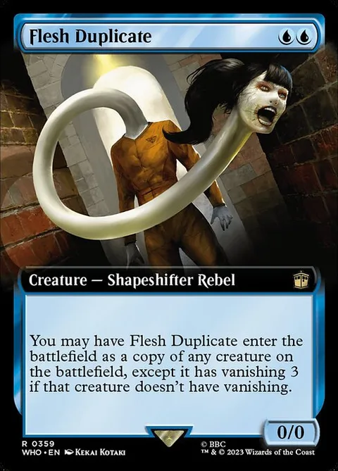 Flesh Duplicate, card 359 from Doctor Who