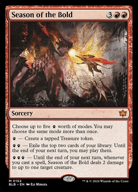 Season of the Bold, card 152 from Bloomburrow