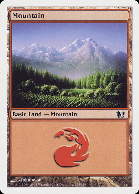 Mountain, carte 343 de Eighth Edition