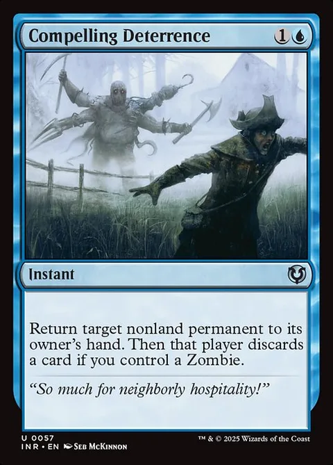 Compelling Deterrence, card 57 from Innistrad Remastered