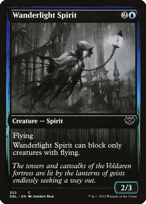 Wanderlight Spirit, card 353 from Innistrad: Double Feature