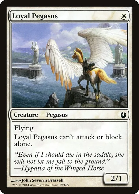 Loyal Pegasus, card 19 from Born of the Gods