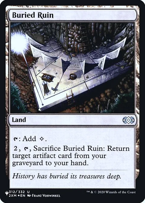 Buried Ruin, card 2XM-312 from The List