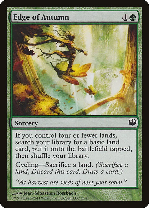 Edge of Autumn, carte 25 de Duel Decks: Knights vs. Dragons
