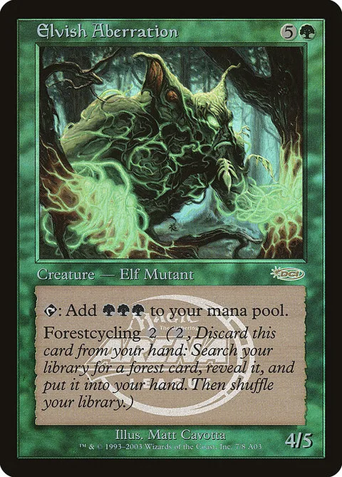 Elvish Aberration, card 7 from Arena League 2003