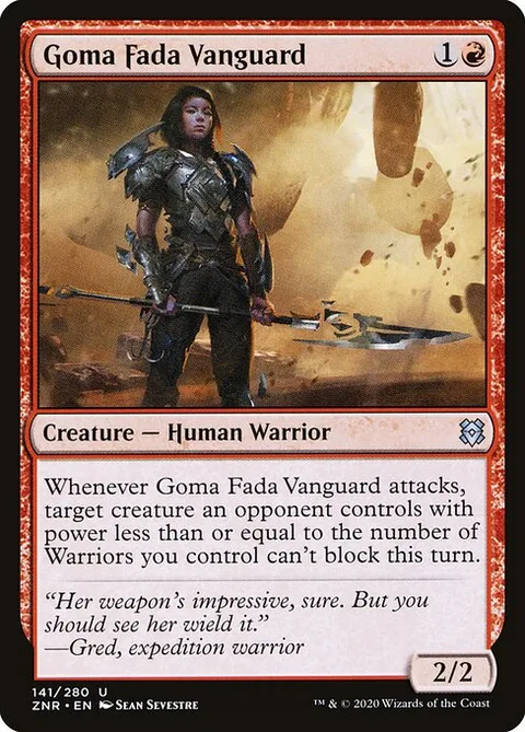 Goma Fada Vanguard, card 141 from Zendikar Rising