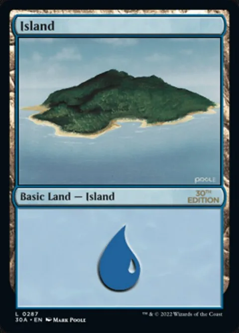 Island, card 287 from 30th Anniversary Edition
