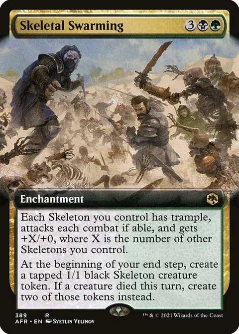 Skeletal Swarming, carte 389 de Adventures in the Forgotten Realms