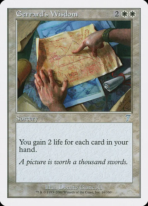 Gerrard's Wisdom, carte 16 de Seventh Edition