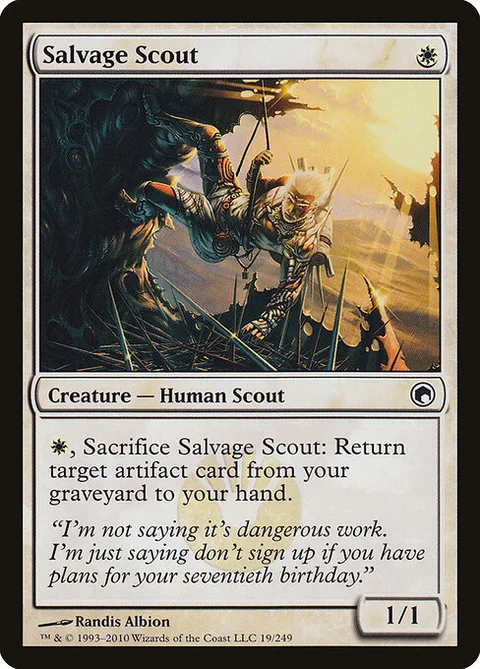 Salvage Scout, carte 19 de Scars of Mirrodin