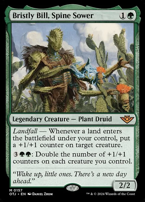 Bristly Bill, Spine Sower, card 157 from Outlaws of Thunder Junction