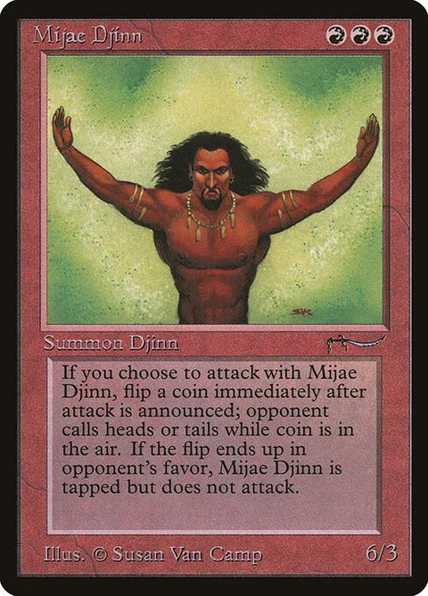Mijae Djinn, card 42 from Arabian Nights