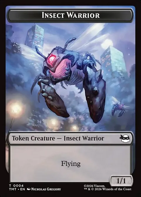 Insect Warrior, card 4 from Teenage Mutant Ninja Turtles Tokens