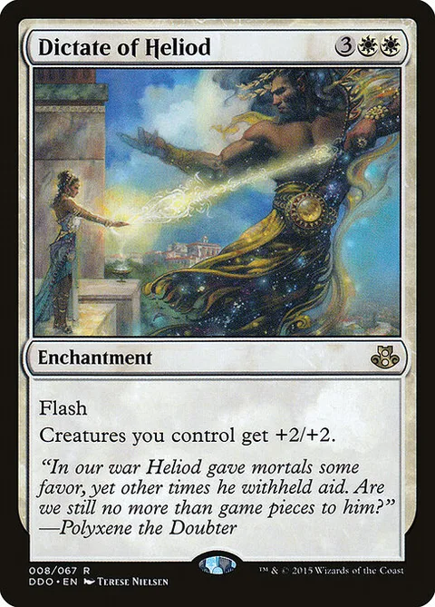 Dictate of Heliod, card 8 from Duel Decks: Elspeth vs. Kiora