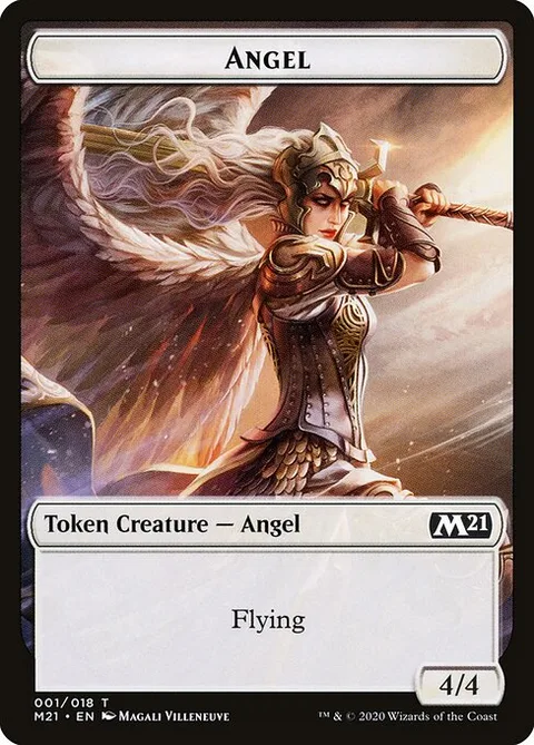 Angel, card 1 from Core Set 2021 Tokens