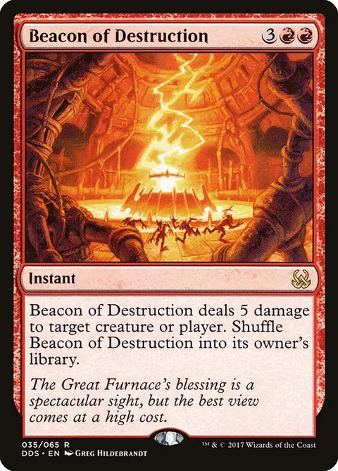 Beacon of Destruction, card 35 from Duel Decks: Mind vs. Might