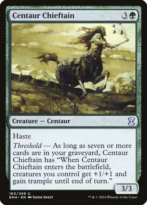 Centaur Chieftain, card 160 from Eternal Masters