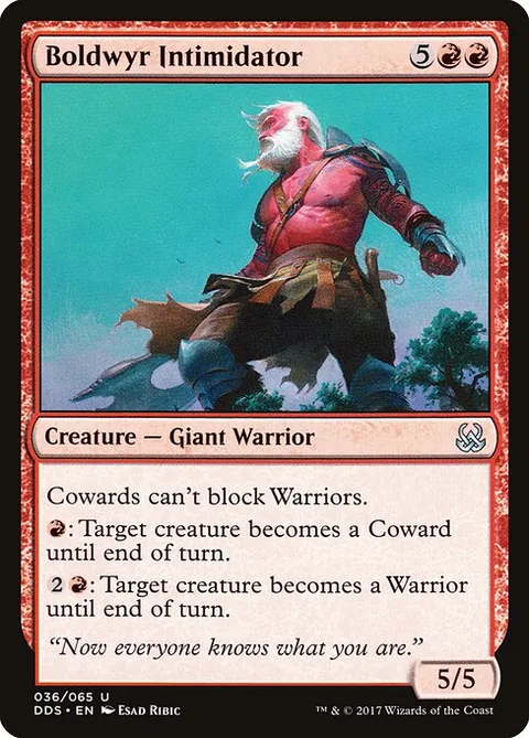 Boldwyr Intimidator, carte 36 de Duel Decks: Mind vs. Might